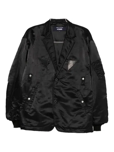Comme Des Garçons Homme Deux Single-breasted Buttoned Coat In Black