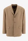 Comme Des Garçons Homme Deux Oversized Blazer With Notch Lapel And Flap Pockets