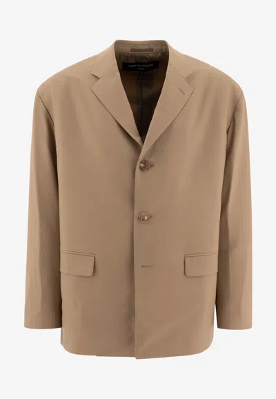 COMME DES GARÇONS HOMME DEUX SINGLE-BREASTED WOOL BLAZER