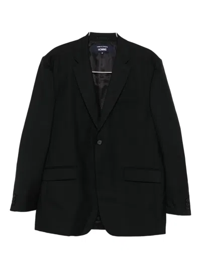 Comme Des Garçons Homme Deux Single-button Wool Blazer In Black