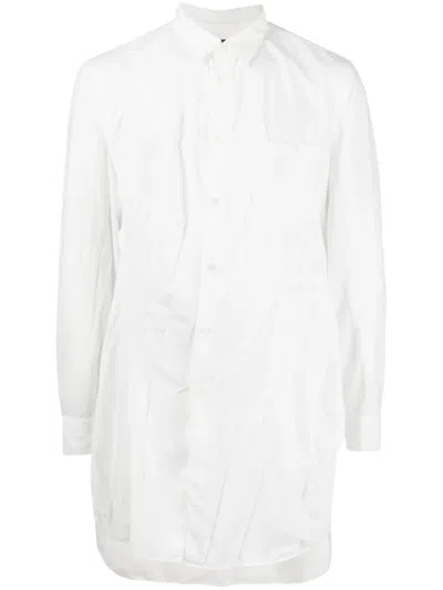 Comme Des Garçons Homme Deux Slim-cut Long Shirt In White