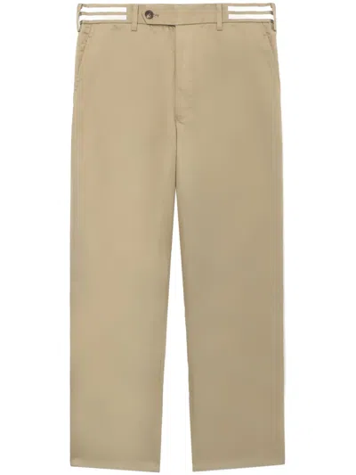Comme Des Garçons Homme Deux Straight-leg Chino Trousers In Neutrals