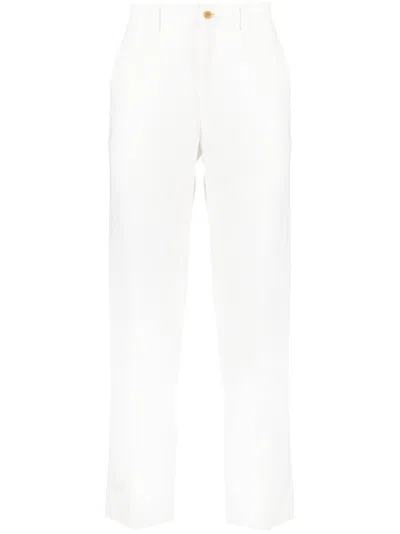 Comme Des Garçons Homme Deux Straight-leg Chino Trousers In White