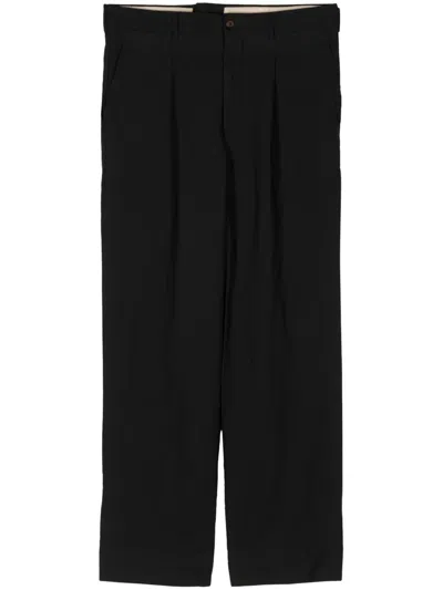 Comme Des Garçons Homme Deux Straight-leg Trousers In Black