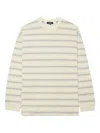 Comme Des Garçons Homme Deux Stripe-pattern Long-sleeve T-shirt In Neutral