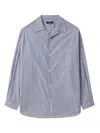 Comme Des Garçons Homme Deux Striped Button-up Shirt In 蓝色