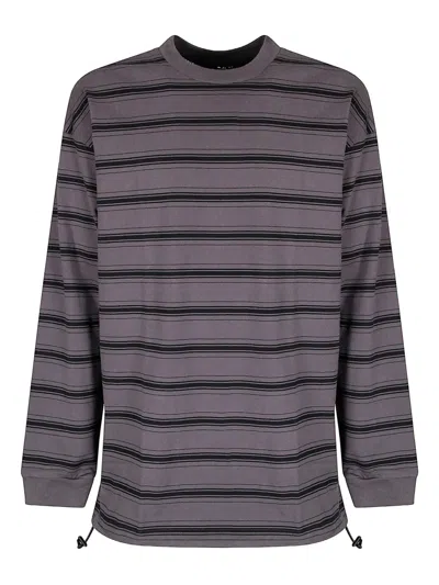 Comme Des Garçons Homme Deux Striped Long-sleeve T-shirt In Black