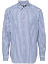 Comme Des Garçons Homme Deux Gestreiftes Hemd In Blau