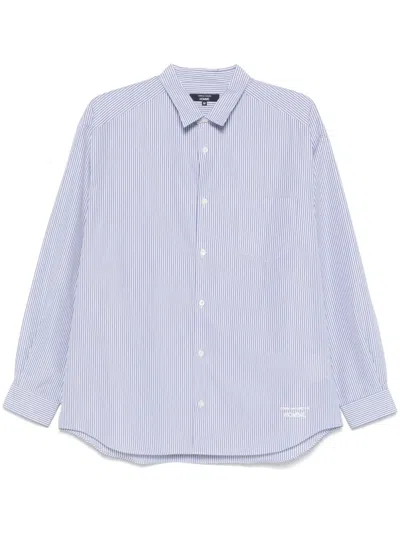 Comme Des Garçons Homme Deux Striped Shirt In Blue