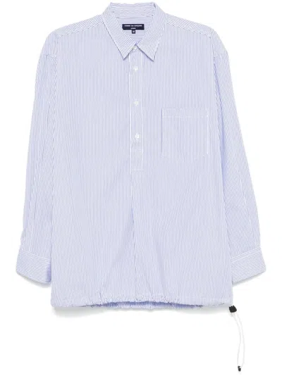 Comme Des Garçons Homme Deux Striped Shirt In Blue