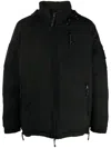 Comme Des Garçons Homme Deux Striped Zip-up Hooded Jacket In Black