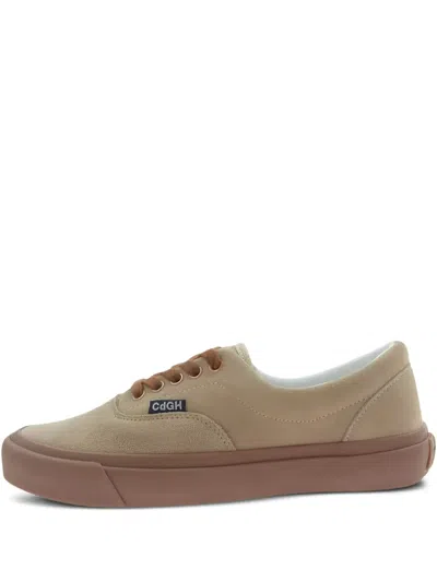 Comme Des Garçons Homme Deux Suede Sneakers In Neutral