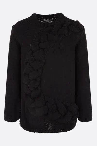 Comme Des Garçons Homme Deux Sweaters In Black