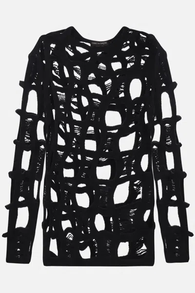 Comme Des Garçons Homme Deux Comme Des Garçons Homme Plus Sweaters In Black