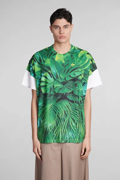 Comme Des Garçons Homme Deux T-shirt In Green Polyester