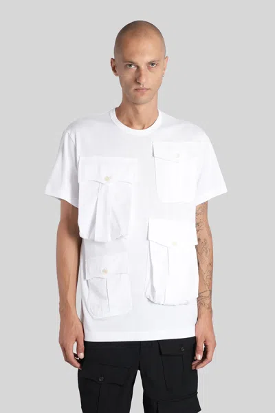 Comme Des Garçons Homme Deux T-shirt In White Cotton