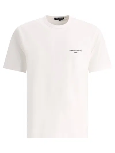 Comme Des Garçons Homme Deux T-shirt With Logo T-shirts In White