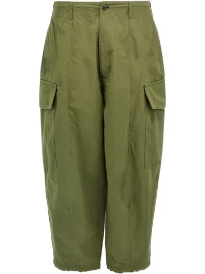 Comme Des Garçons Homme Deux Tapered Cargo Pants In Green
