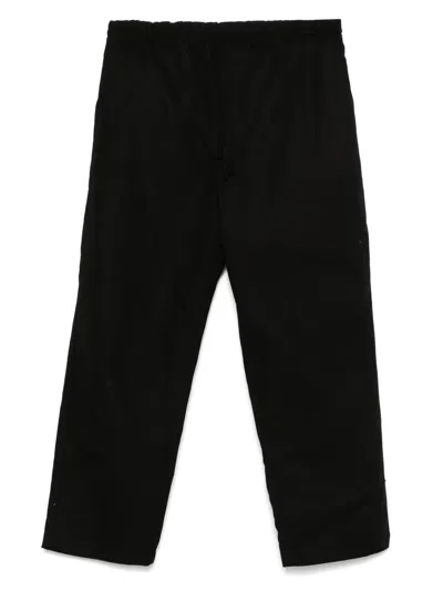 Comme Des Garçons Homme Deux Tapered-leg Trousers In Black