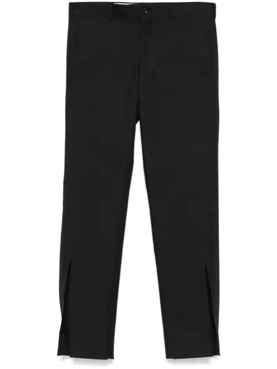 Comme Des Garçons Homme Deux Tapered Trousers In Black