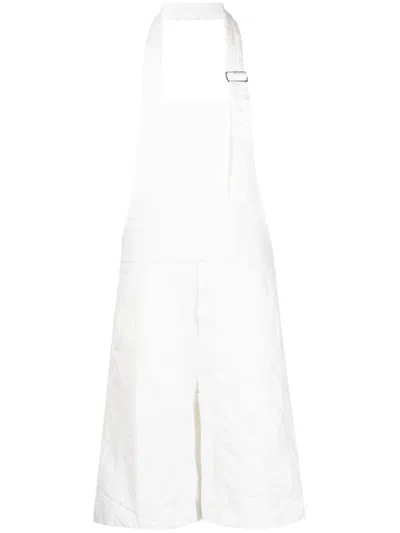 Comme Des Garçons Homme Deux Textured Shorts Overall In White