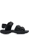 Comme Des Garçons Homme Deux Touch-fastening Strap Sandals In Black