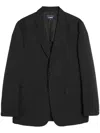 Comme Des Garçons Homme Deux Twill-weave Blazer In Black