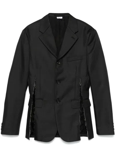 Comme Des Garçons Homme Deux Twill-weave Blazer In Schwarz