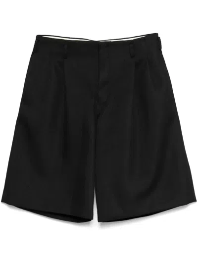 Comme Des Garçons Homme Deux Twill-weave Shorts In Black