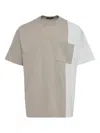 Comme Des Garçons Homme Deux Two-tone Panelled T-shirt In Multi