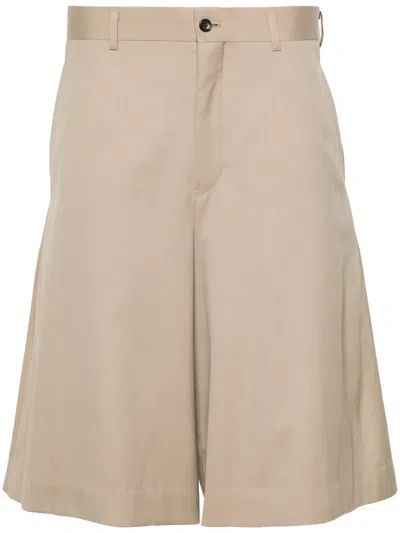 Comme Des Garçons Homme Deux Two-way Wool Cotton Shorts In Neutrals