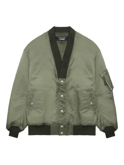 COMME DES GARÇONS HOMME DEUX V-NECK BOMBER JACKET