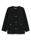 Comme Des Garçons Homme Deux Cotton Linen Collarless Jacket