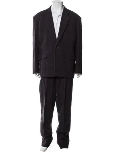 Pre-owned Comme Des Garçons Homme Deux Vintage 1980's Two-piece Suit In Gray