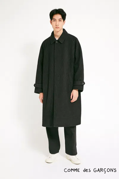 Pre-owned Comme Des Garçons Homme Deux Vintage 90's Comme Des Garcons Homme Wool Coat In Gray
