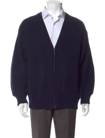 Pre-owned Comme Des Garçons Homme Deux Vintage Late 1970's - Early 1980's Cardigan In Blue
