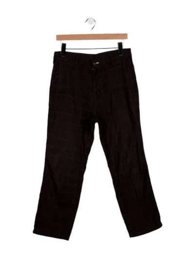 Pre-owned Comme Des Garçons Homme Deux Vintage Pants In Burgundy