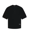 Comme Des Garçons Homme Deux Waffle Tee In Black