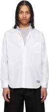 Comme Des Garçons Homme Deux White Cotton Broad Shirt In White