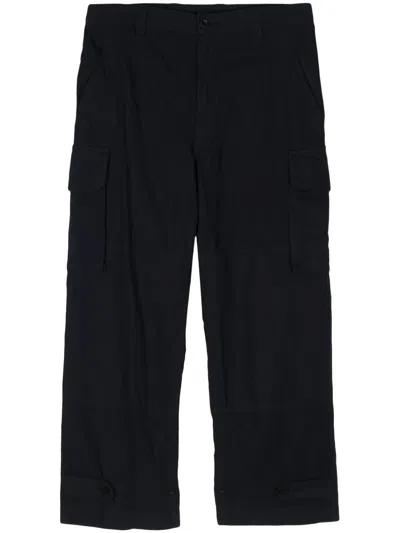 Comme Des Garçons Homme Deux Wide-leg Cargo Trousers In Blue