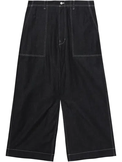 Comme Des Garçons Homme Deux Wide-leg Jeans In Blue