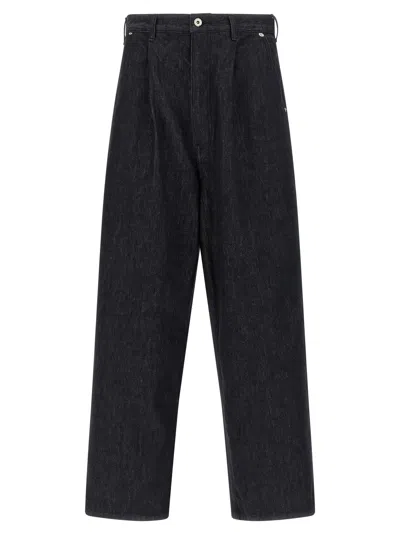 Comme Des Garçons Homme Deux Wide Leg Jeans In Blue