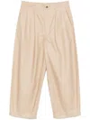 Comme Des Garçons Homme Deux Wide-leg Trousers In Neutrals