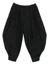 Comme Des Garçons Homme Deux Wool Balloon Wide-leg Trousers In Black