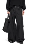 Comme Des Garçons Homme Deux Wide Trousers In Cotton In Black