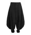 Comme Des Garçons Homme Deux Wool Balloon Wide-leg Trousers In Black
