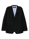 Comme Des Garçons Homme Deux Wool Blazer In Black