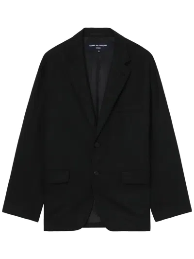 Comme Des Garçons Homme Deux Wool Blazer In Black