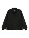 Comme Des Garçons Homme Deux Wool-blend Jacket In Black