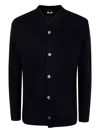 Comme Des Garçons Homme Deux Wool Cardigan In Black